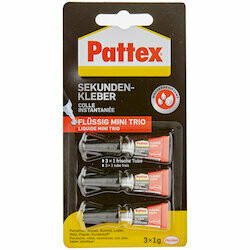 Pattex Mini tube de colle rapide 3x1g