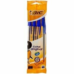 Bic Stylos à bille bleus 4 pièces