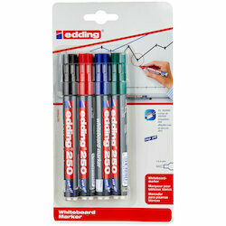 Edding Markeurs pour tableau blanc 250 4 pièces