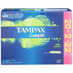 Tampax Tampons Compak Super 22 pièces