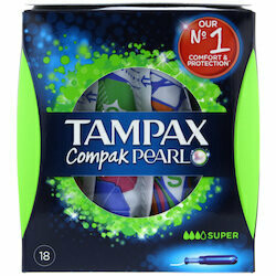 Tampax Compak Pearl Super 18 Pièces