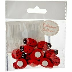 Petits pois de coccinelle adhésifs 12 pièces