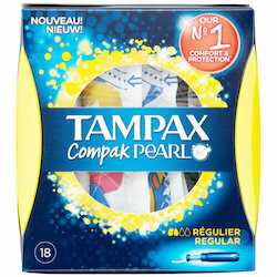 Tampax Tampons Compak Pearl Regular 18 pièces