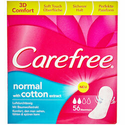 Carefree Protège-slips Normal Cotton 56 pièces