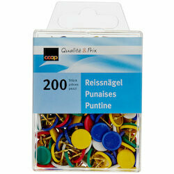 Punaises colorées 200 pièces