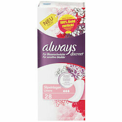 Protèges-slips Always Discreet en cas de fuites urinaires 28 pièces