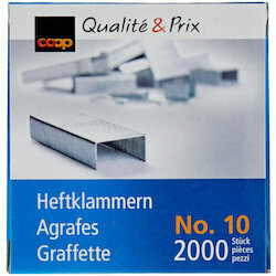 Agrafes no. 10 2000 pièces