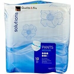 Solutions Pants incontinence Medium FSC 10 pièces
