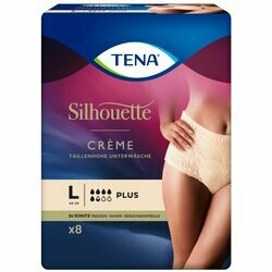 Tena Pants Silhouette Lady Night Large crème 8 pièces