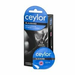 Ceylor Préservatifs bande bleu en latex 12 pièces