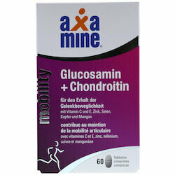 Axamine Comprimés de glucosamine &amp; chondroïtine 60 pièces