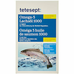 Tetesept Comprimés d&#39;omega 3 huile de saumon 80 pièces