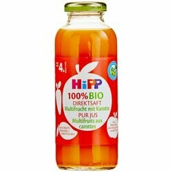 Hipp Jus multifruits & carottes Direct bio 4 mois+ 330ml