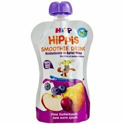 Hipp Smoothie aux myrtilles, pomme &amp; banane bio 12 mois+ 120ml