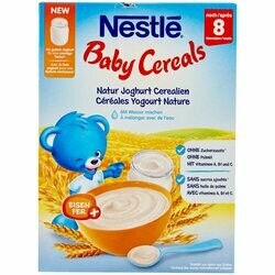 Nestlé Baby Cereals Semoule nature au yogourt 8 mois+ 250g
