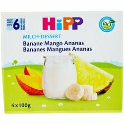 Hipp Brassé Bananes Mangues Ananas 4x100 400g