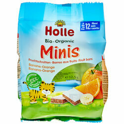 Holle Mini barres à la banane &amp; orange 12 mois+ 100g