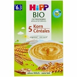 Hipp Purée 5 céréales sans sucre ajouté bio 6 mois+ 200g