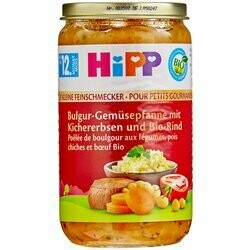 Hipp Boulgour avec légumes &amp; pois chiches bio 12 mois+ 250g