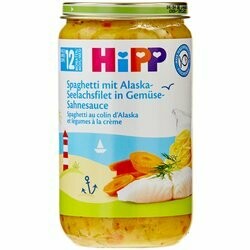 Hipp Spaghettis &amp; filet de lieu d&#39;Alaska 12 mois+ 250g