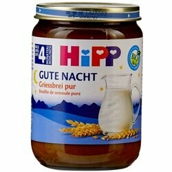 Hipp Semoule pure Bonne Nuit bio 4 mois+ 190g