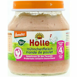 Holle Purée de poulet bio 4 mois et + 125g