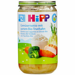 Hipp Purée de risotto, légumes &amp; dinde bio 12 mois+ 250g