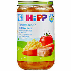 Hipp Purée de pâtes, tomate &amp; veau bio 12 mois+ 250g