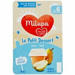 Milupa Le Petit Dessert à la poire 6x55g 6 mois+ 330g