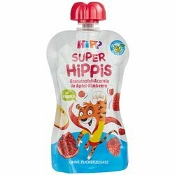 Hipp Purée de grenade-acérola, pomme &amp; framboise Hippis 100g