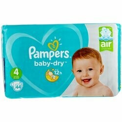 Pampers Couches Baby Dry Gr. 4 Maxi 9-14kg 45 pièces