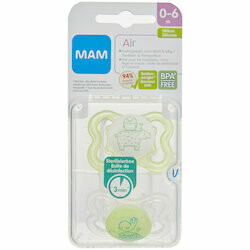 MAM Sucettes en silicone Air 0-6 mois 2 pièces