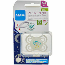 MAM Sucette en silicone Perfect Night 0-6 mois 1pce