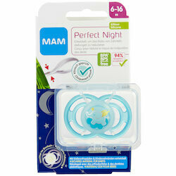 MAM Sucette en silicone Perfect Night 6-16 mois assortis 1pce