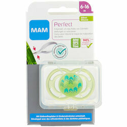 MAM Sucette en silicone Perfect 6-16 mois assortis 1pce
