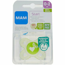 MAM Sucette en silicone Start 0-2 mois assortis 1pce