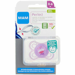 MAM Sucette en silicone Perfect 0-6 mois assortis 1pce