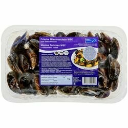 Moules dans l&#39;eau MSC 1000g