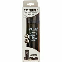 TWISTSHAKE Biberon Anti-Colic Noir