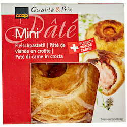 Mini-pâtés de viande en croute 2 pièces 120g