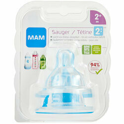 MAM Tétines en silicone taille 2 2 mois+ 2 pièces