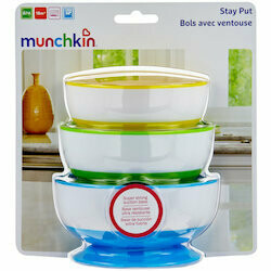Munchkin Assiettes avec ventouse Stay-Put 18 mois+ 3 pièces