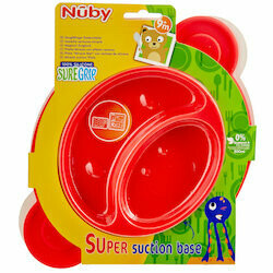 Nûby Assiette silicone singe avec ventouse 9 mois+ 1pce