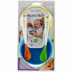 Munchkin Bols avec couvercles &amp; cuillères pour bébé 6 pièces 1pce