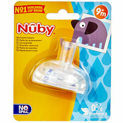 Nûby Paille anti-gouttes en silicone de remplacement 9 mois+ 1pce