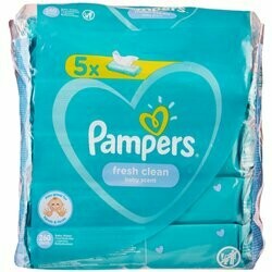 Pampers Lingettes humides Fresh Clean 5x52 pièces 260pce