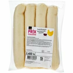 Saucisses de poulet 400g