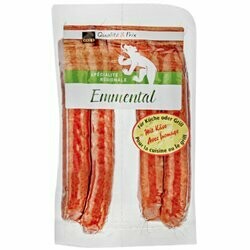 Saucisse au fromage d&#39;Emmental 220g