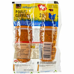 Naturafarm Cervelas au poulet 2 pièces 200g