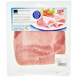 Jambon arrière en tranches 2.5% gras 120g